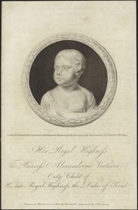 Byste av prinsesse Alexandrina Victoria